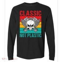 Classic Not Plastic Muscle Car Comfort Colors Heavyweight Long Sleeve T-Shirt thumb 0