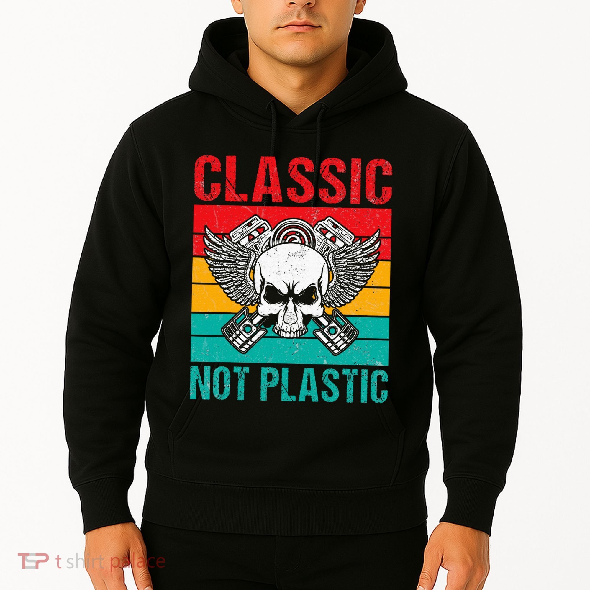 Classic Not Plastic Muscle Car Hoodie