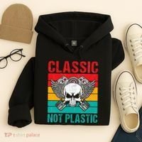 Classic Not Plastic Muscle Car Hoodie thumb 4