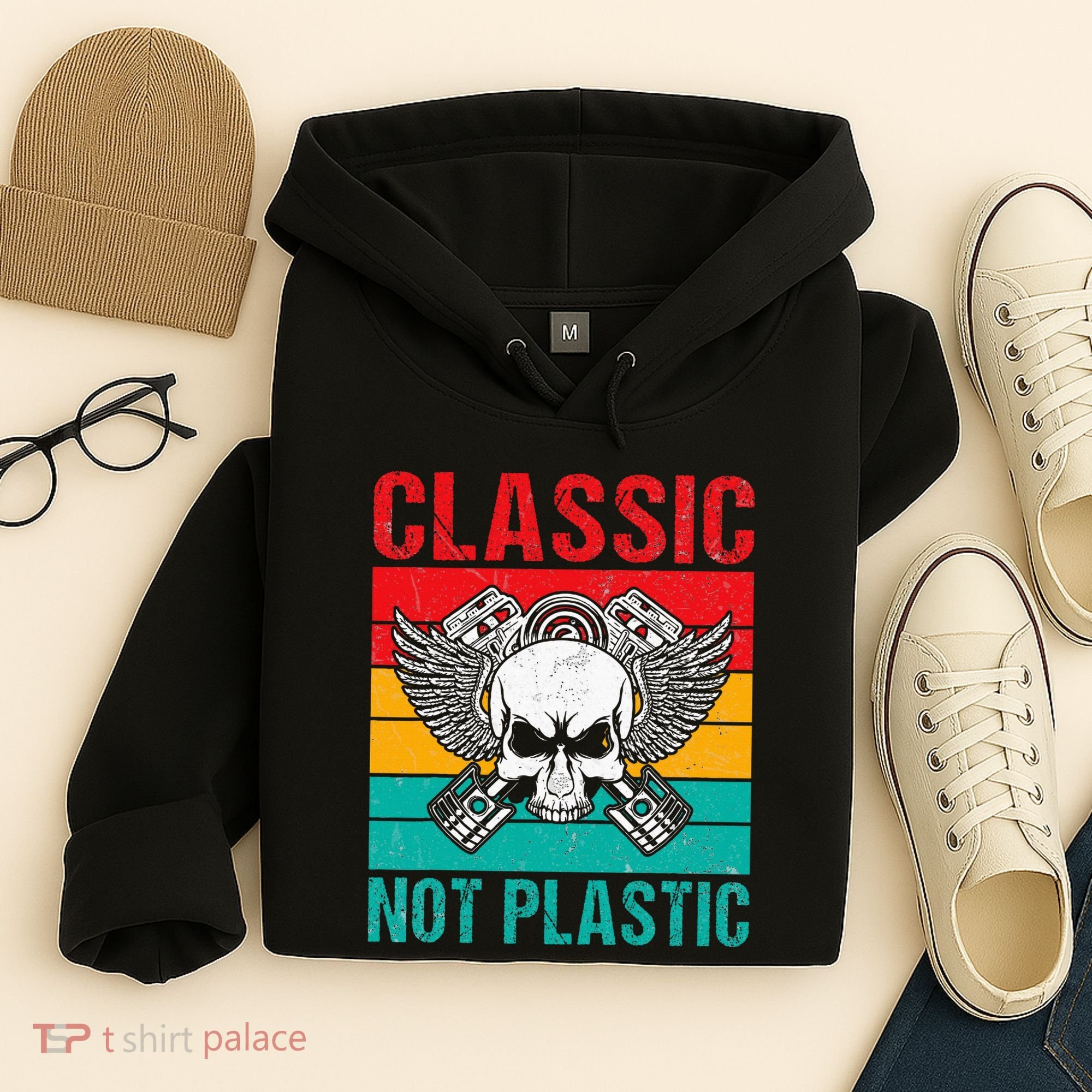 Classic Not Plastic Muscle Car Hoodie