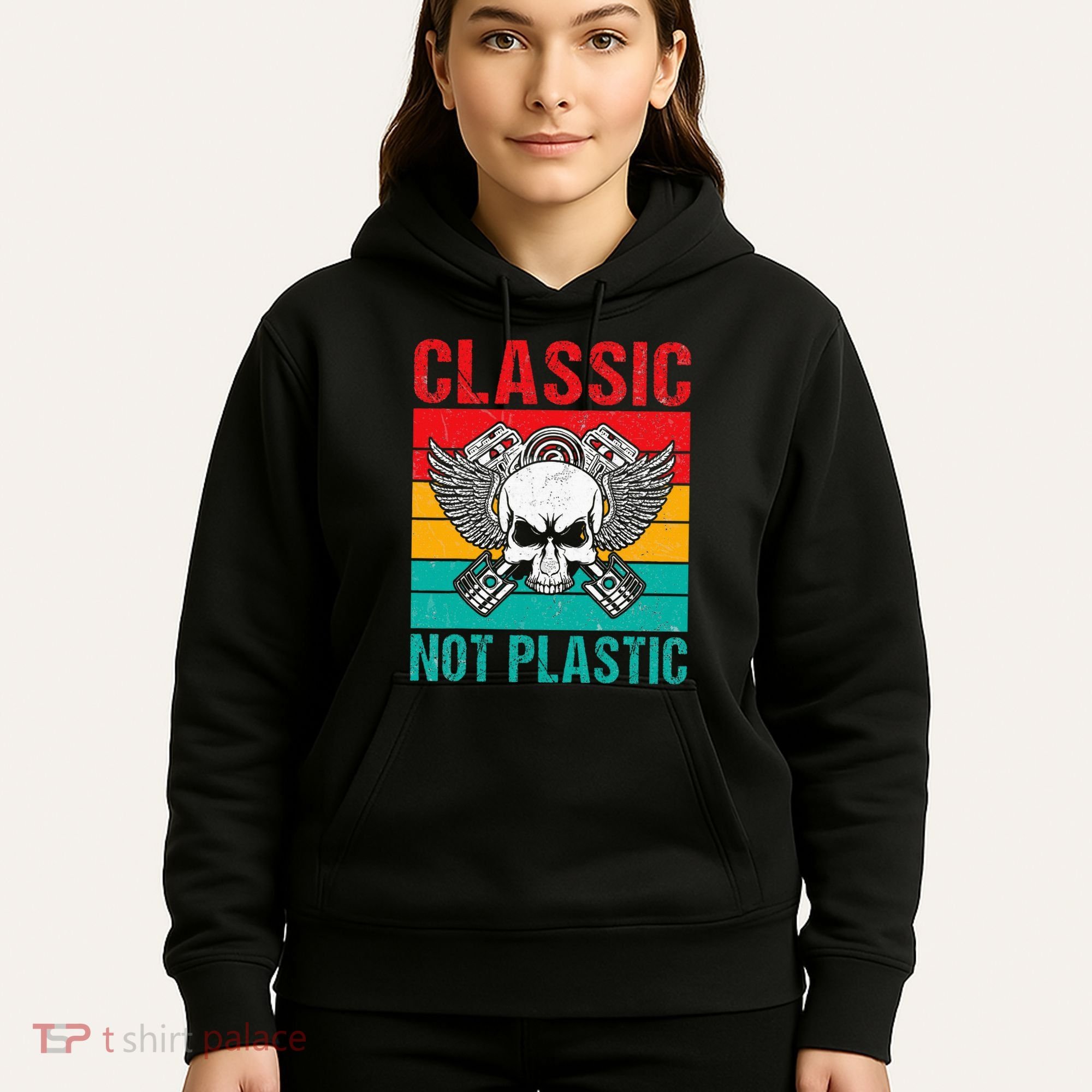 Classic Not Plastic Muscle Car Hoodie