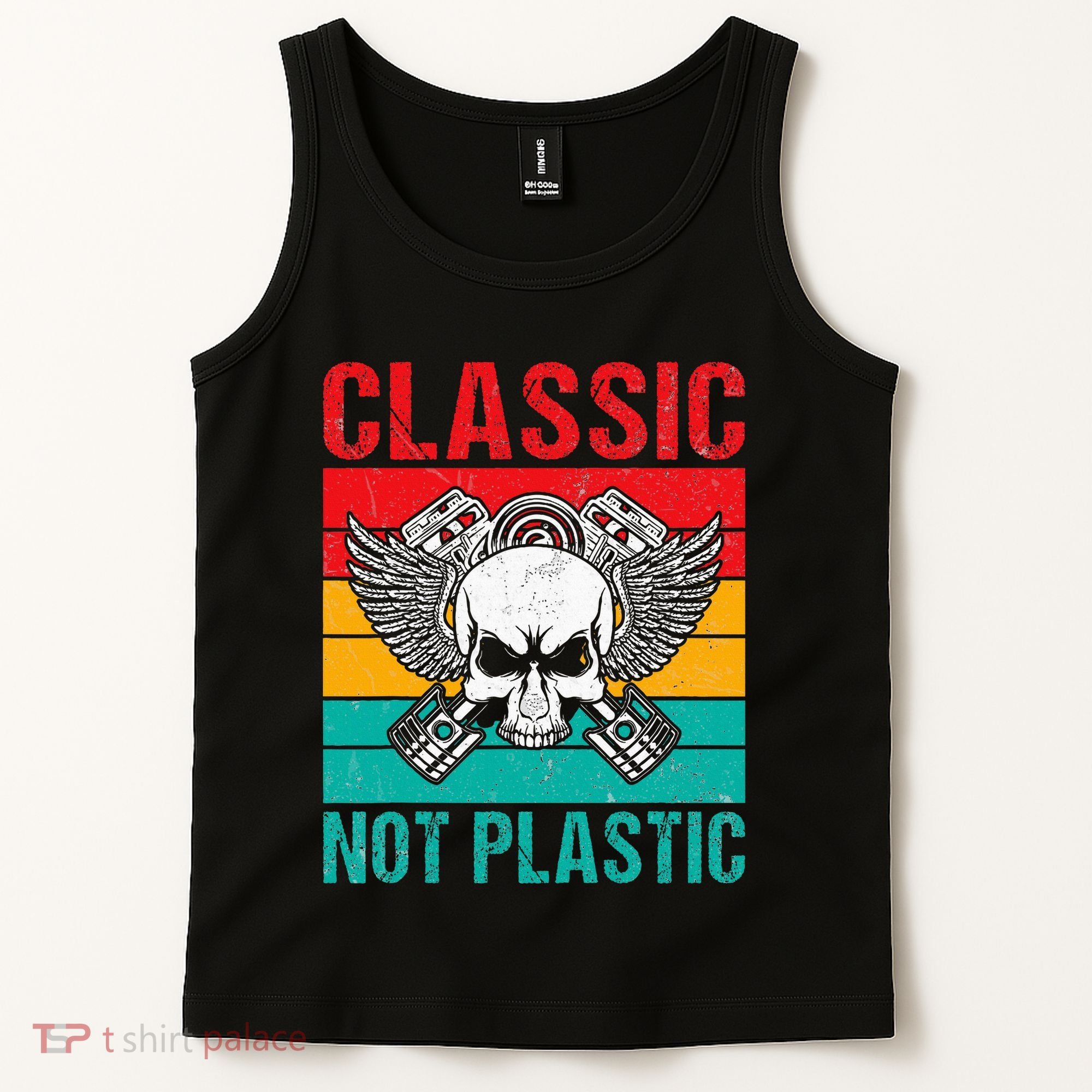 Classic Not Plastic Muscle Car Tank Top