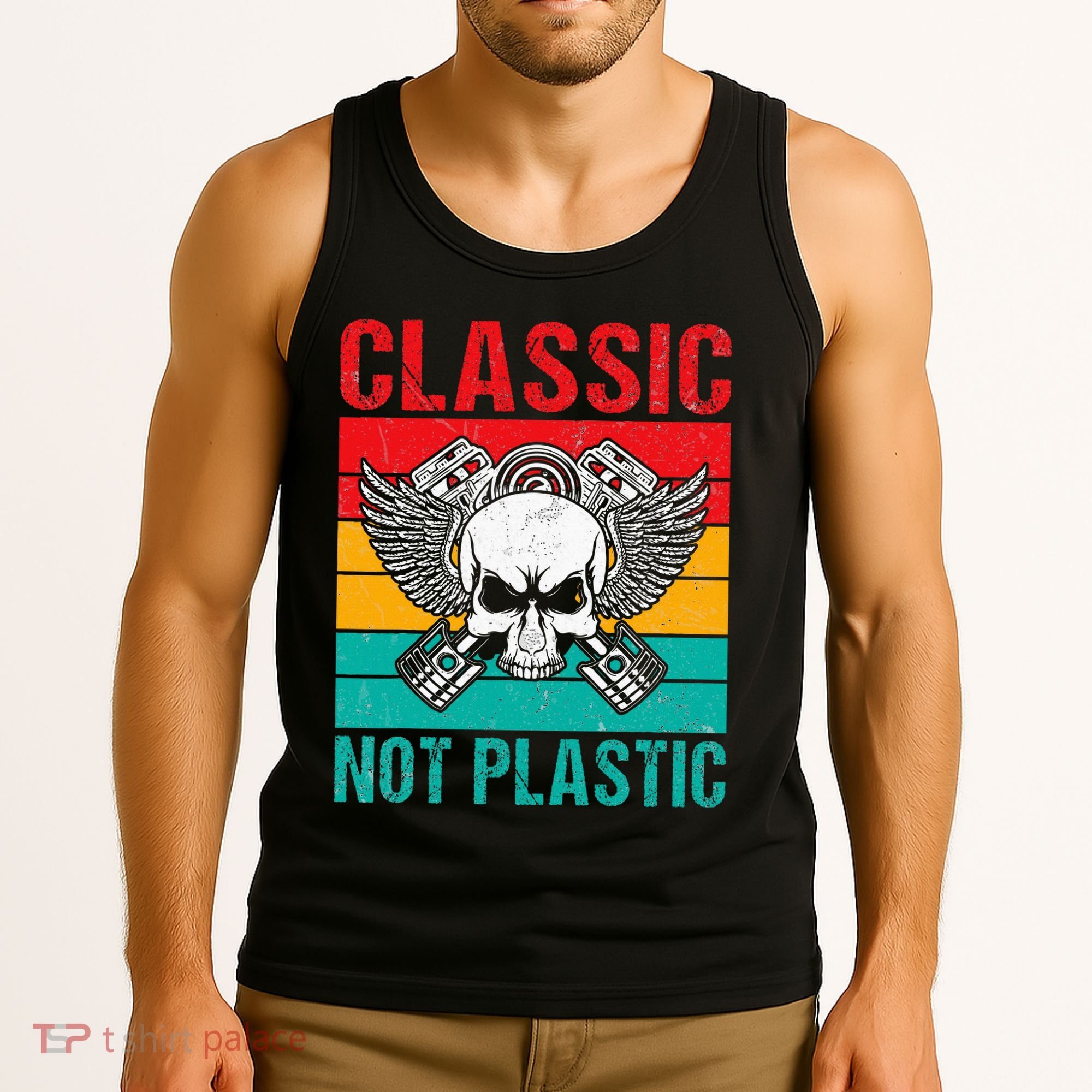 Classic Not Plastic Muscle Car Tank Top