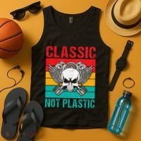 Classic Not Plastic Muscle Car Tank Top thumb 4