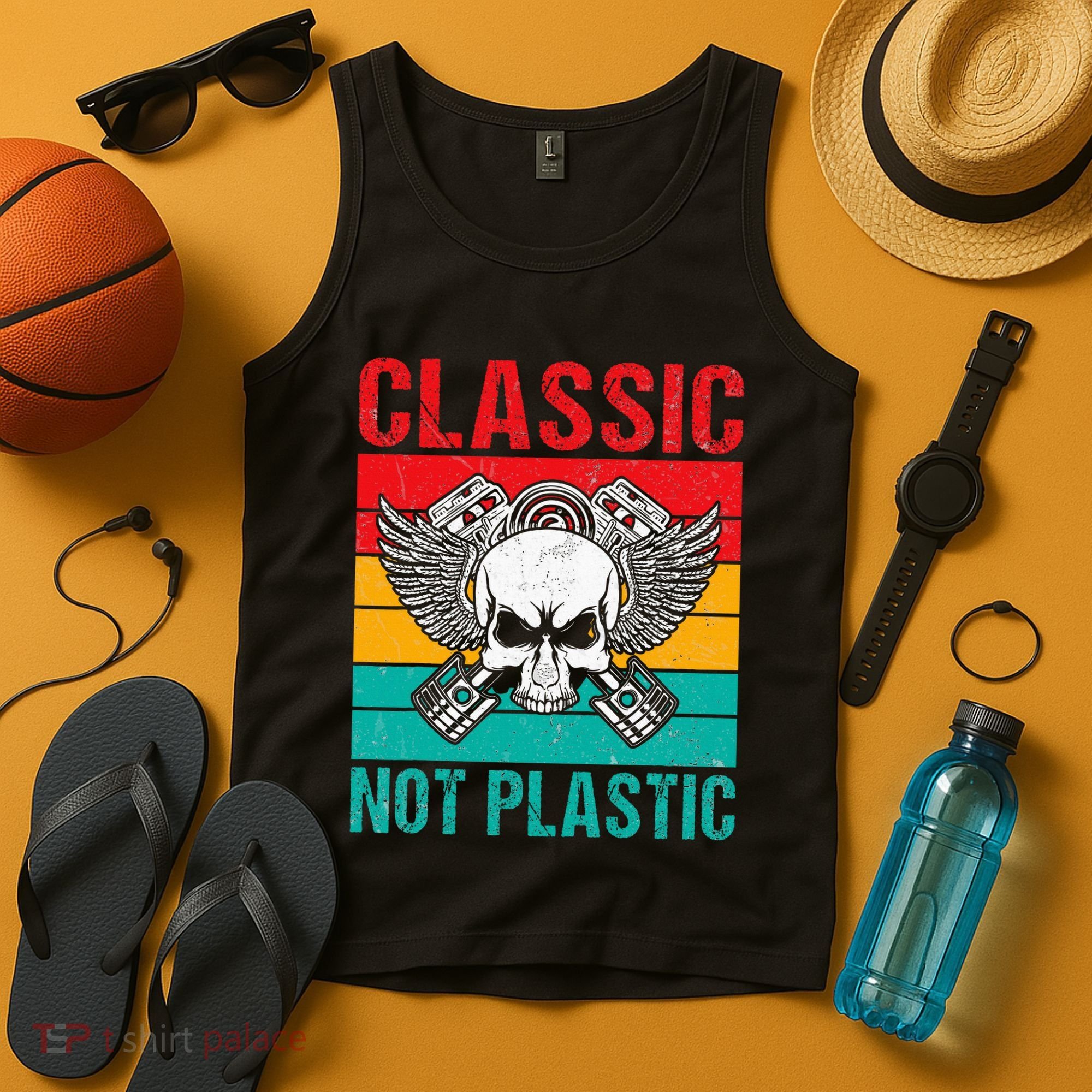 Classic Not Plastic Muscle Car Tank Top