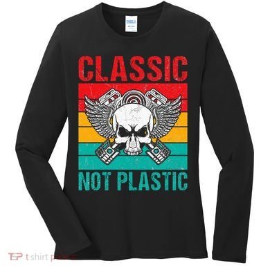 Classic Not Plastic Muscle Car Women's Long Sleeve Shirt