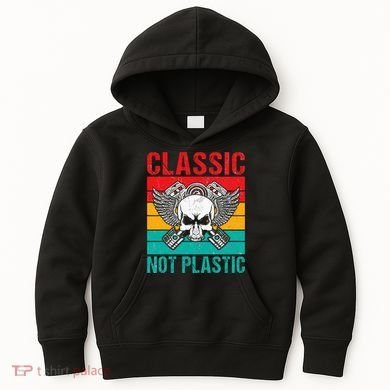 Classic Not Plastic Muscle Car Kids Hoodie