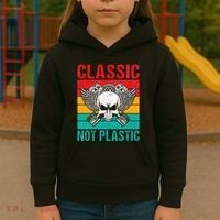 Classic Not Plastic Muscle Car Kids Hoodie thumb 3