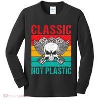 Classic Not Plastic Muscle Car Kids Long Sleeve Shirt thumb 0