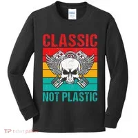 Classic Not Plastic Muscle Car Kids Long Sleeve Shirt thumb 0