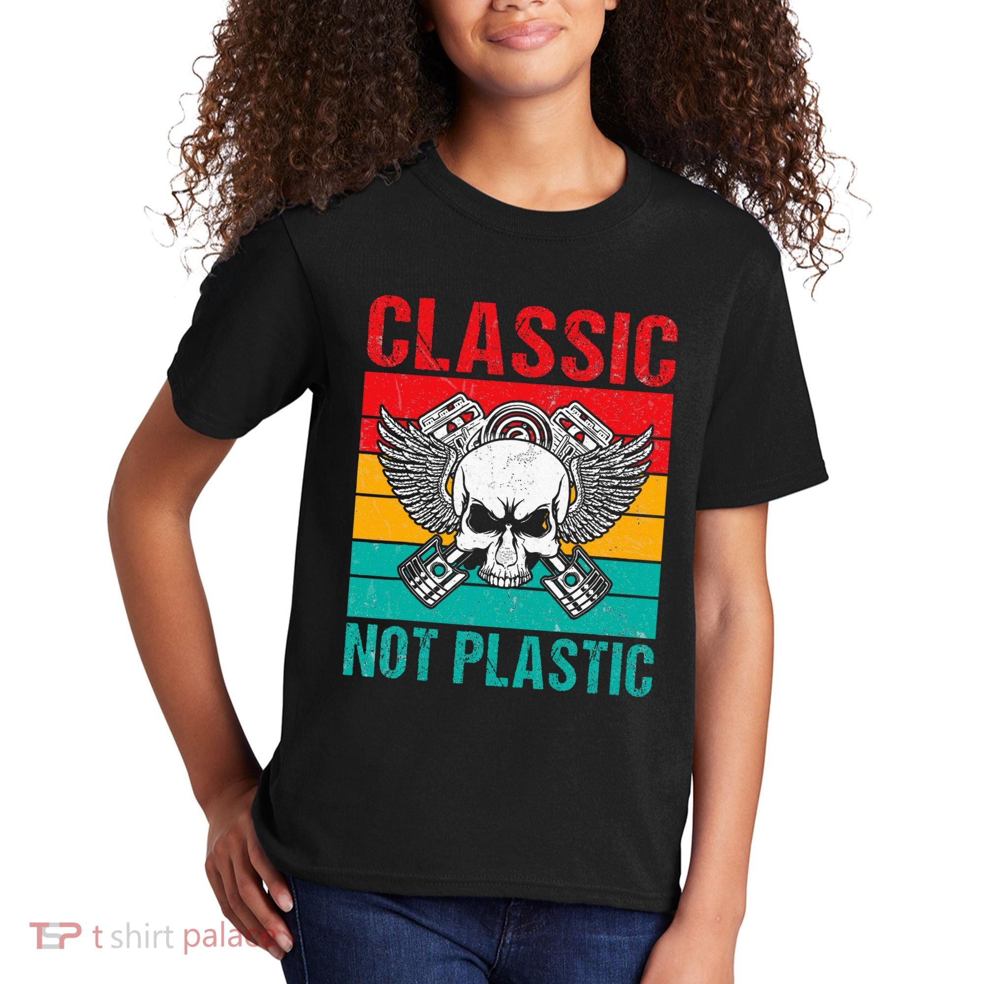 Classic Not Plastic Muscle Car Kids T-Shirt