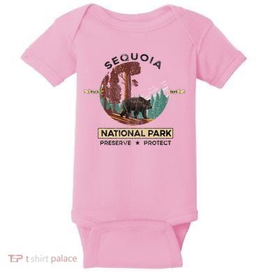 California National Park Sequoia Baby Bodysuit