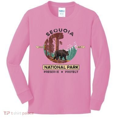 California National Park Sequoia Kids Long Sleeve Shirt