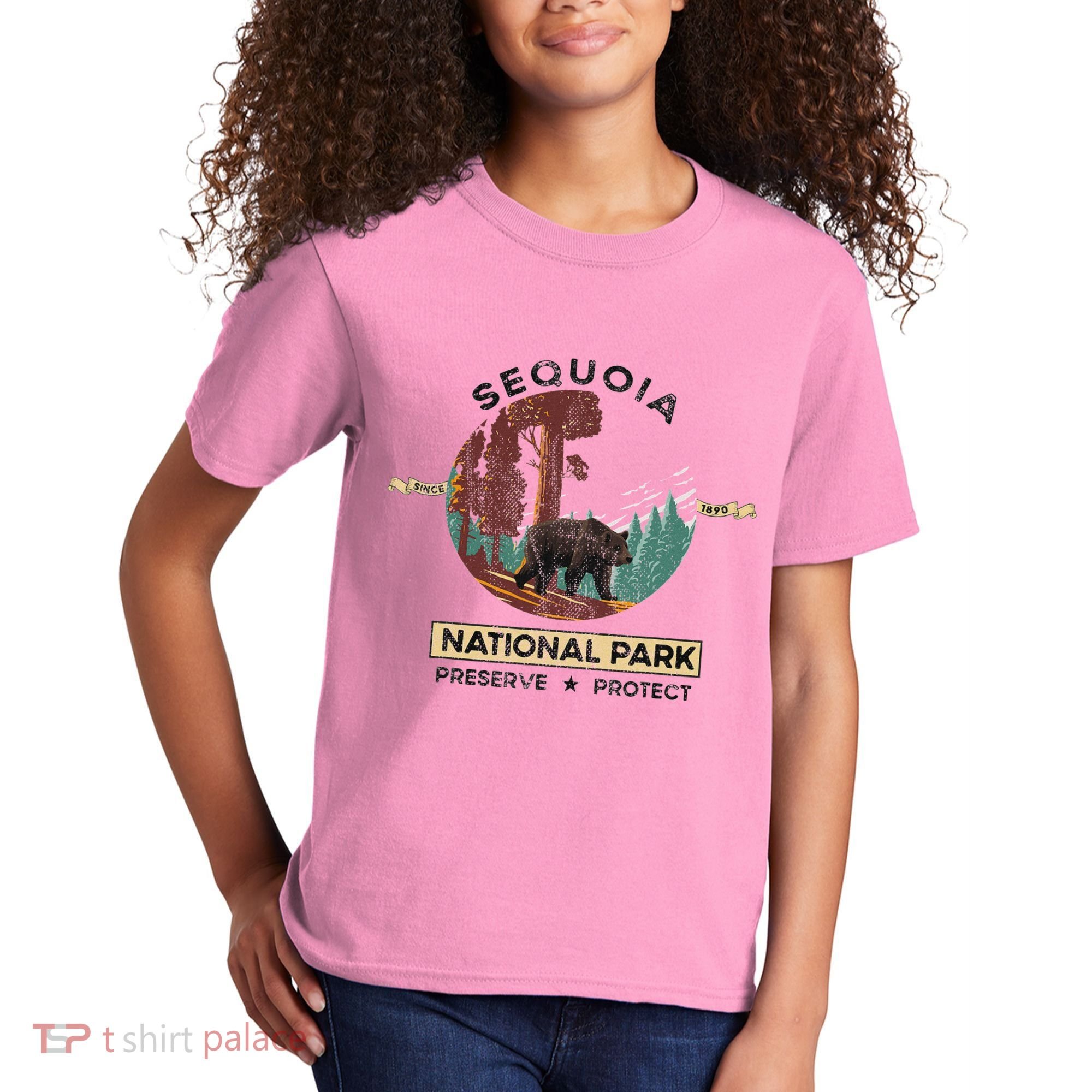 California National Park Sequoia Kids T-Shirt