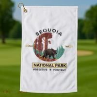 California National Park Sequoia Golf Towel thumb 1