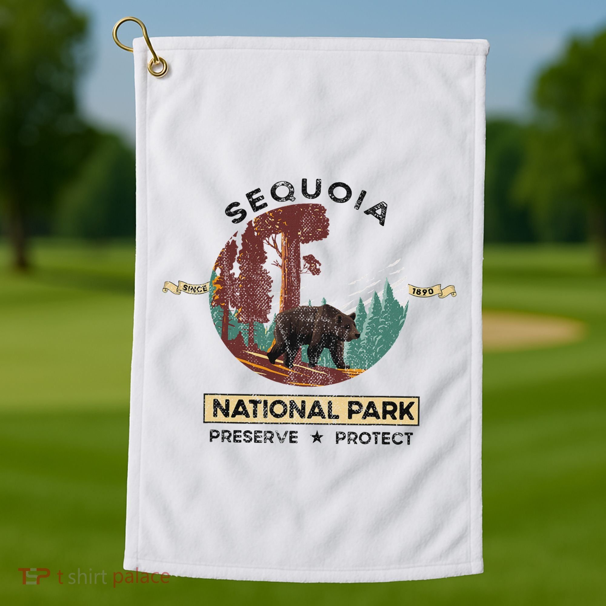 California National Park Sequoia Golf Towel