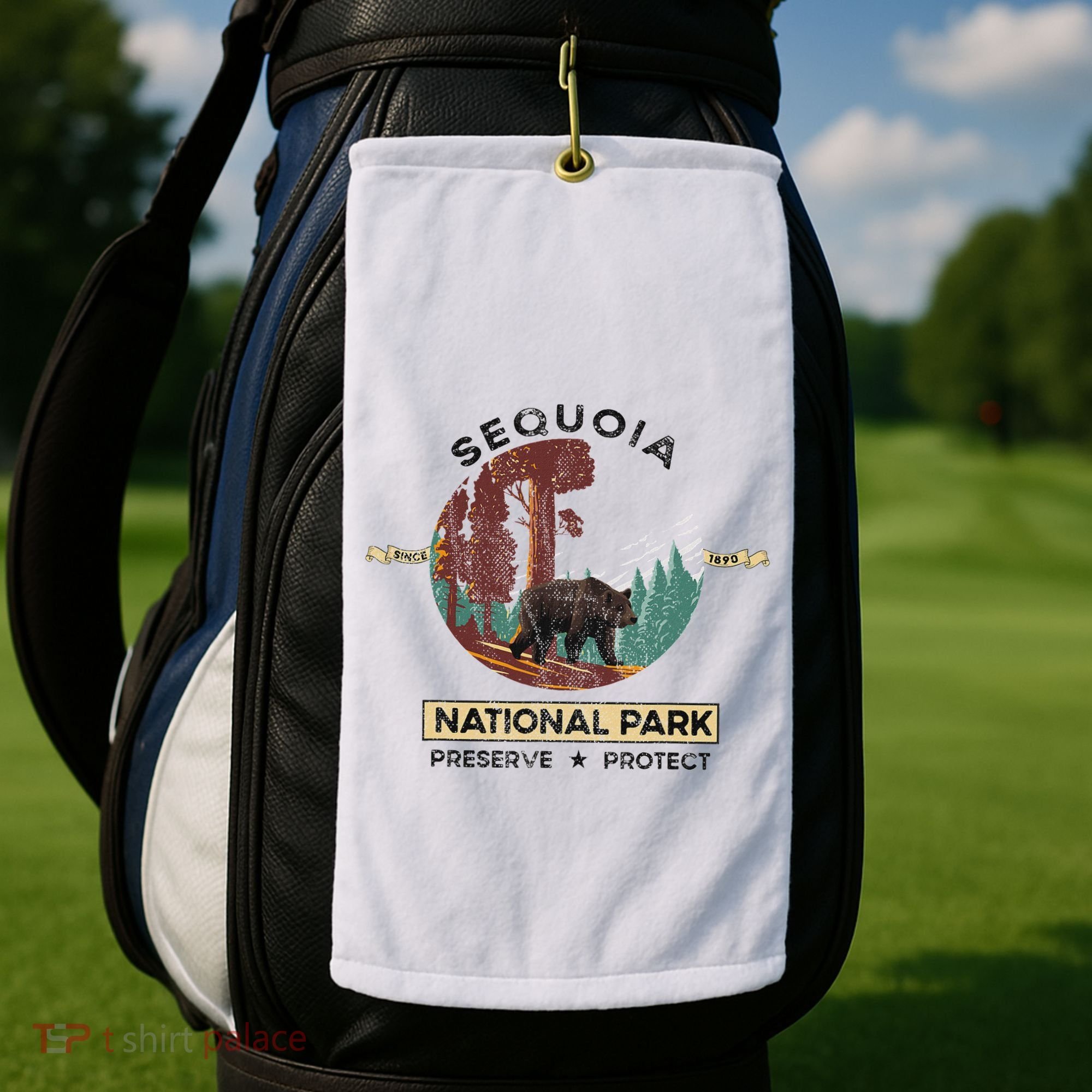 California National Park Sequoia Golf Towel