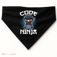 Code Ninja Programmer Coder Computer Programming Coding USA-Made Doggie Bandana thumb 0