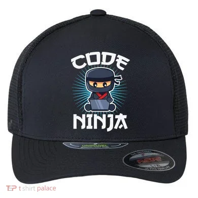 Code Ninja Programmer Coder Computer Programming Coding Flexfit Unipanel Trucker Cap