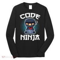 Code Ninja Programmer Coder Computer Programming Coding Long Sleeve Shirt thumb 0