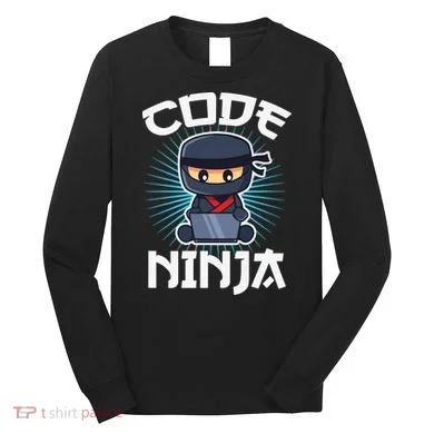 Code Ninja Programmer Coder Computer Programming Coding Long Sleeve Shirt