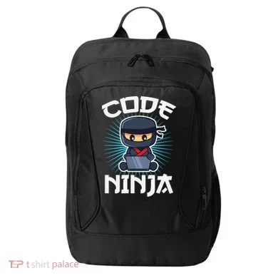 Code Ninja Programmer Coder Computer Programming Coding City Backpack