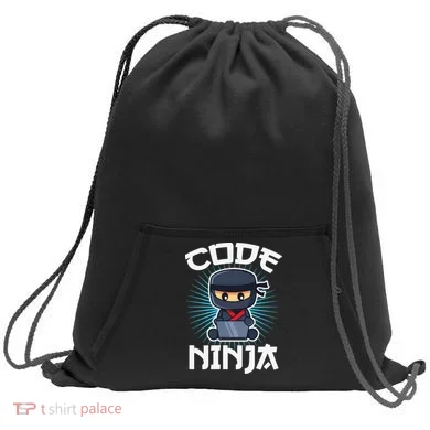 Code Ninja Programmer Coder Computer Programming Coding Sweatshirt Cinch Pack Bag