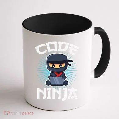Code Ninja Programmer Coder Computer Programming Coding Coffee Mug back