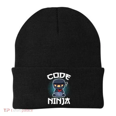 Code Ninja Programmer Coder Computer Programming Coding Beanie