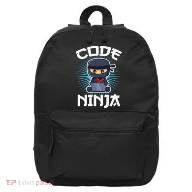 Code Ninja Programmer Coder Computer Programming Coding 16 in Basic Backpack