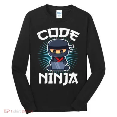 Code Ninja Programmer Coder Computer Programming Coding Tall Long Sleeve Shirt