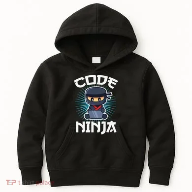 Code Ninja Programmer Coder Computer Programming Coding Kids Hoodie