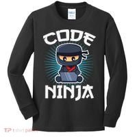 Code Ninja Programmer Coder Computer Programming Coding Kids Long Sleeve Shirt thumb 0
