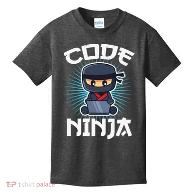 Code Ninja Programmer Coder Computer Programming Coding Kids T-Shirt