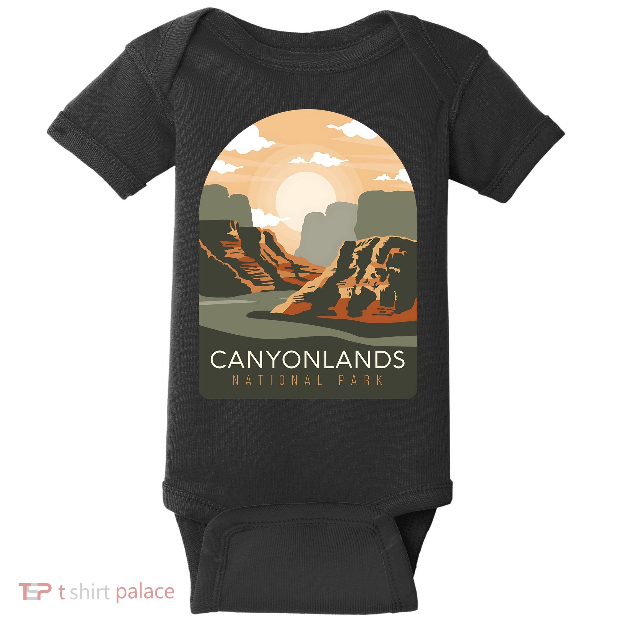Canyonlands National Park Utah Zion Bryce Canyon Arches USA Baby Bodysuit