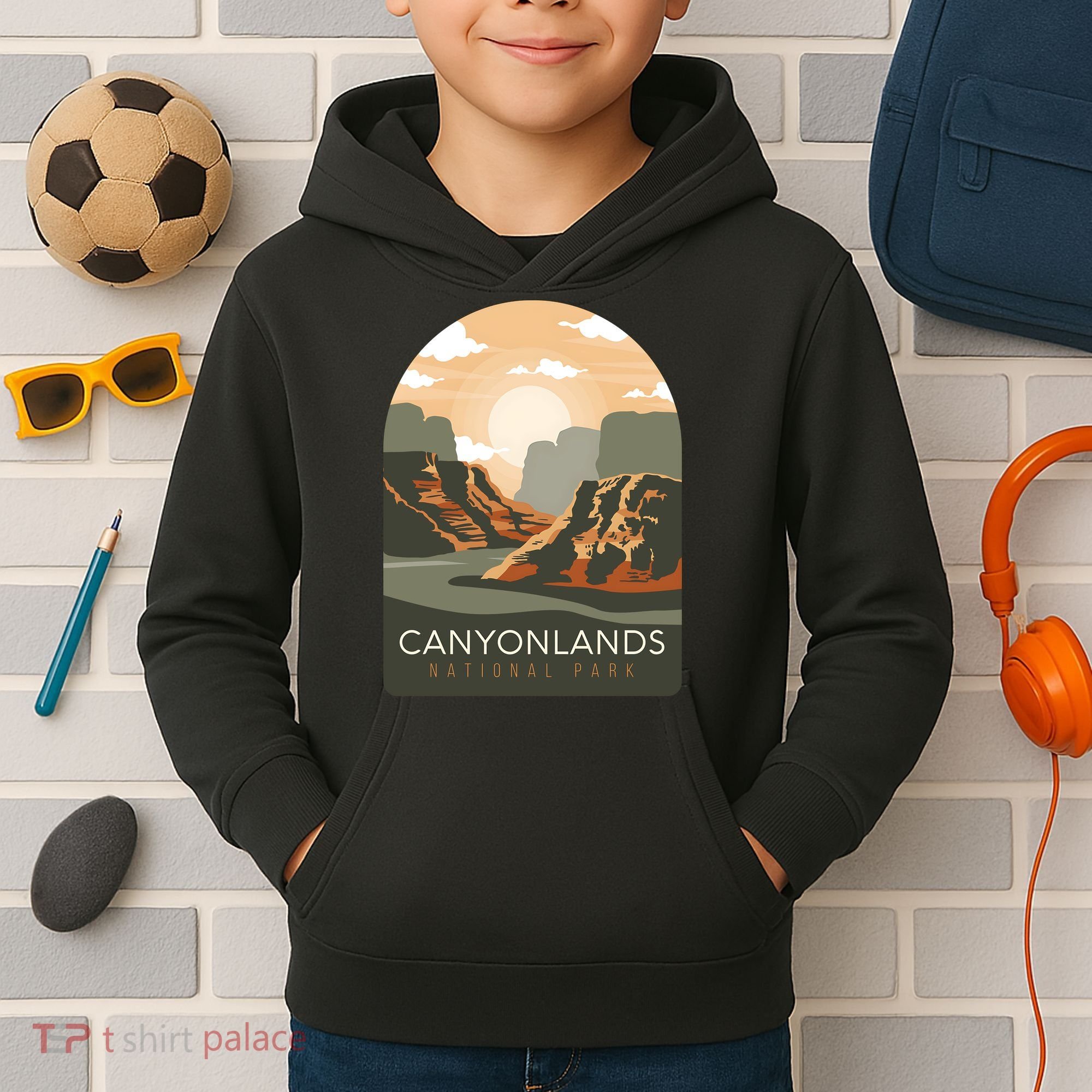 Canyonlands National Park Utah Zion Bryce Canyon Arches USA Kids Hoodie