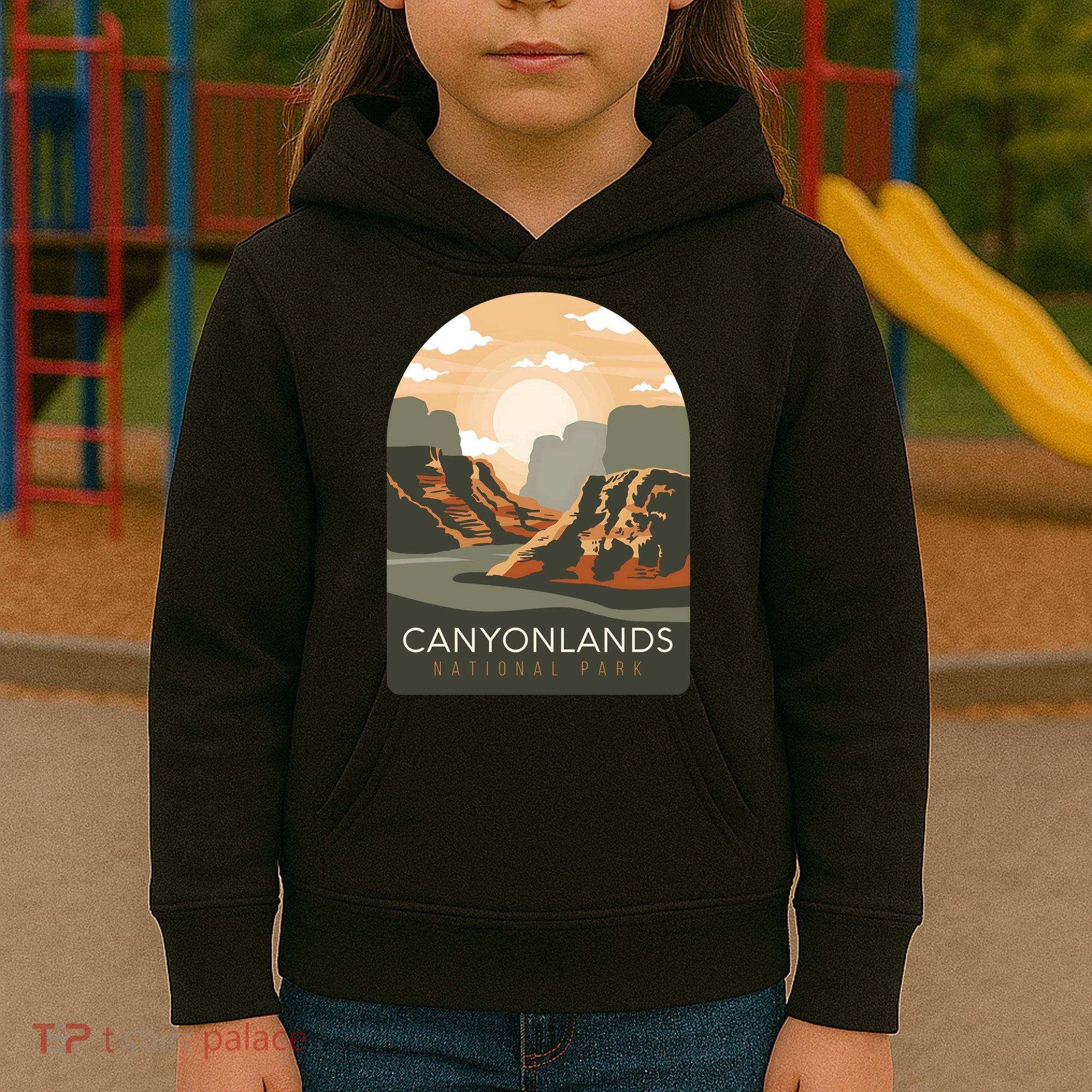 Canyonlands National Park Utah Zion Bryce Canyon Arches USA Kids Hoodie