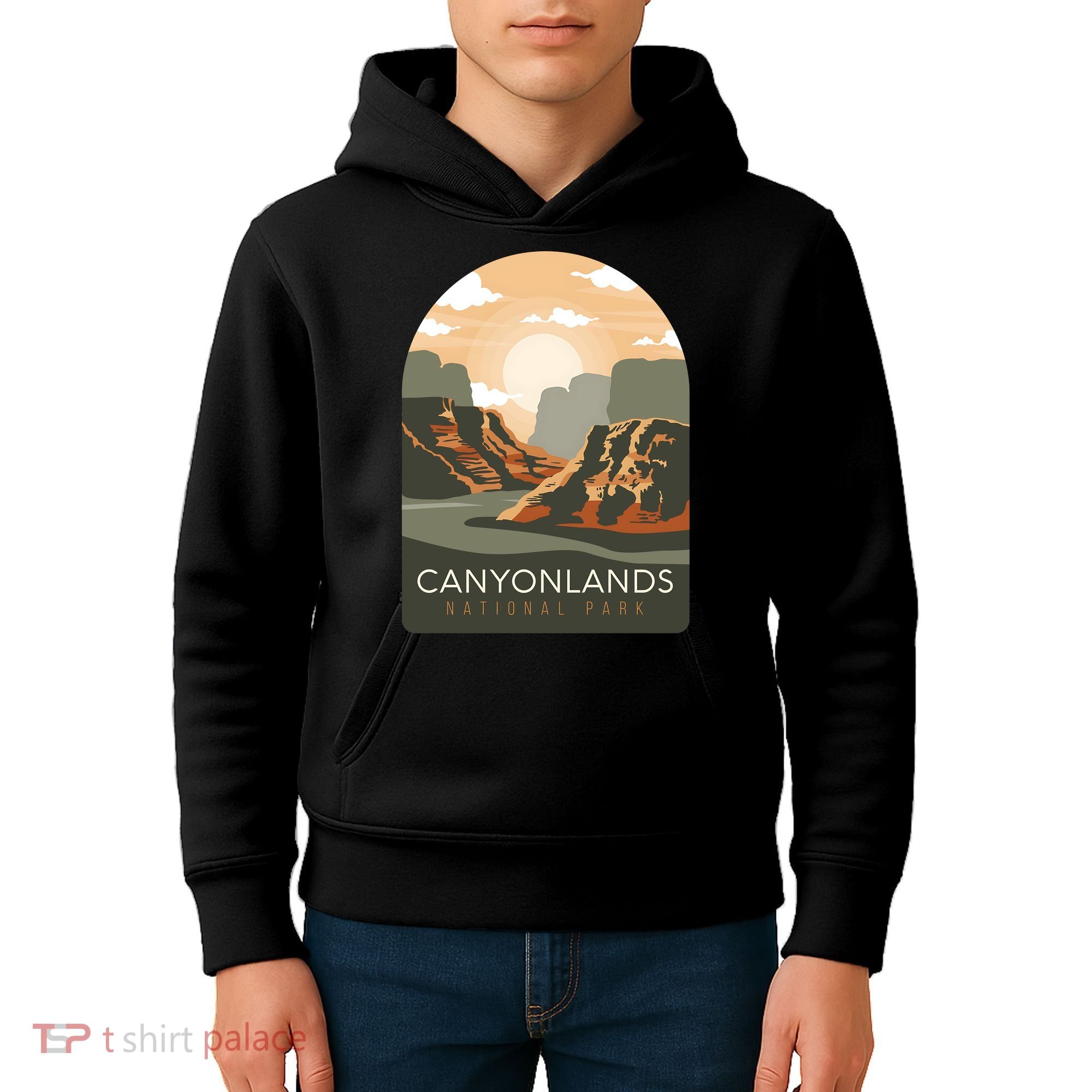 Canyonlands National Park Utah Zion Bryce Canyon Arches USA Kids Hoodie