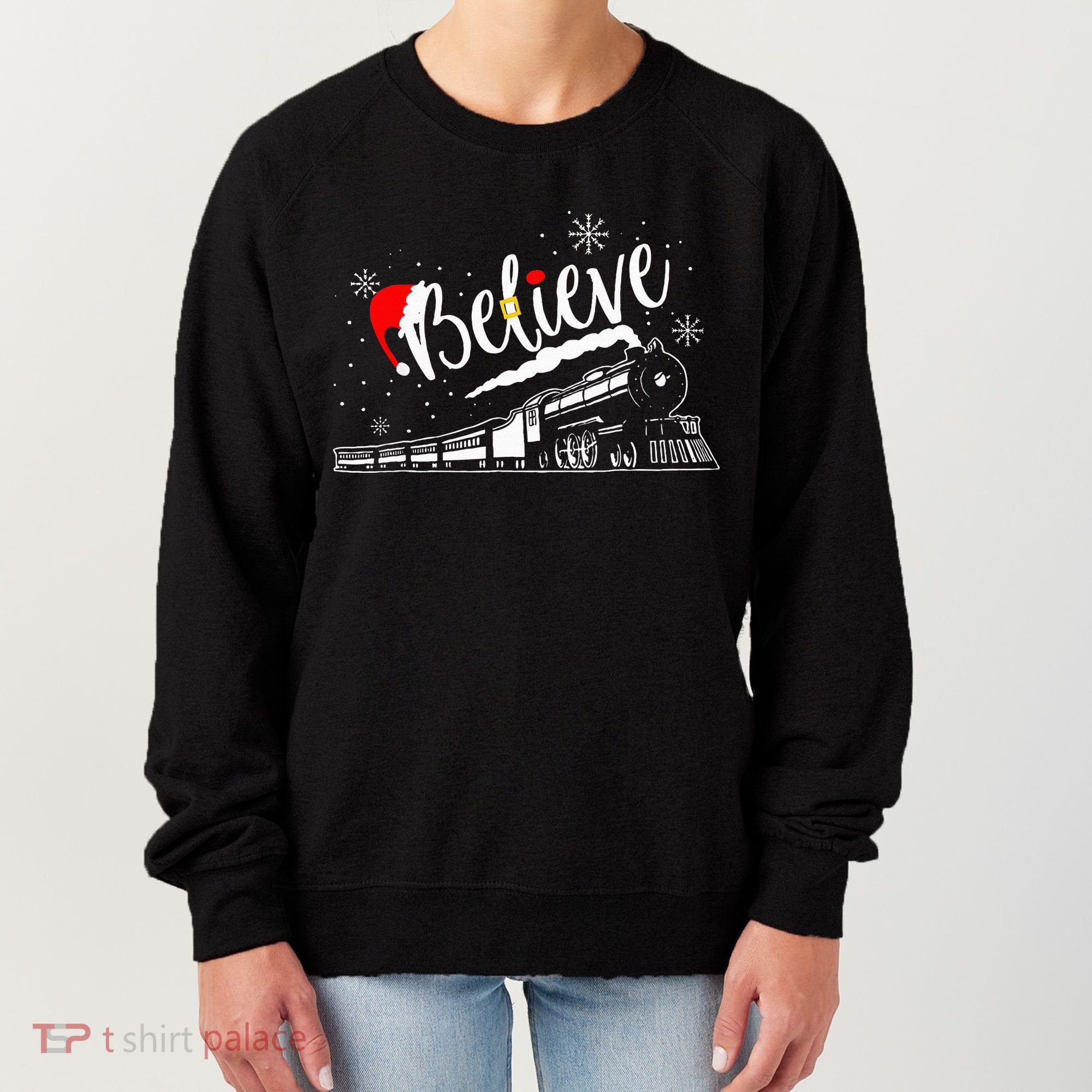 Christmas North P.O.L.E. P.O.L.A.R Express All Abroad Xmas Women's Sweatshirt