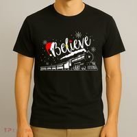 Christmas North P.O.L.E. P.O.L.A.R Express All Abroad Xmas T-Shirt thumb 3