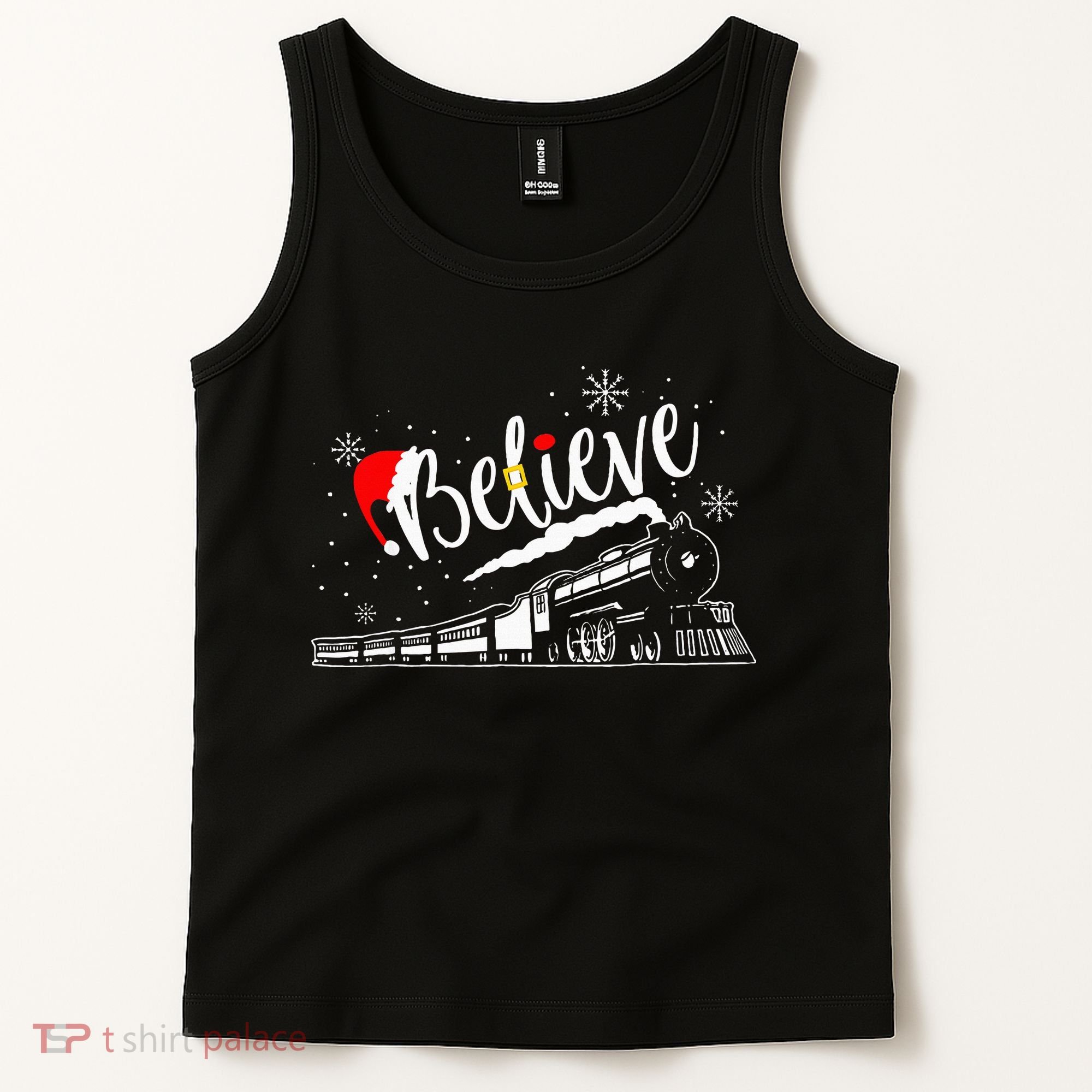 Christmas North P.O.L.E. P.O.L.A.R Express All Abroad Xmas Tank Top
