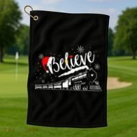 Christmas North P.O.L.E. P.O.L.A.R Express All Abroad Xmas Golf Towel thumb 1