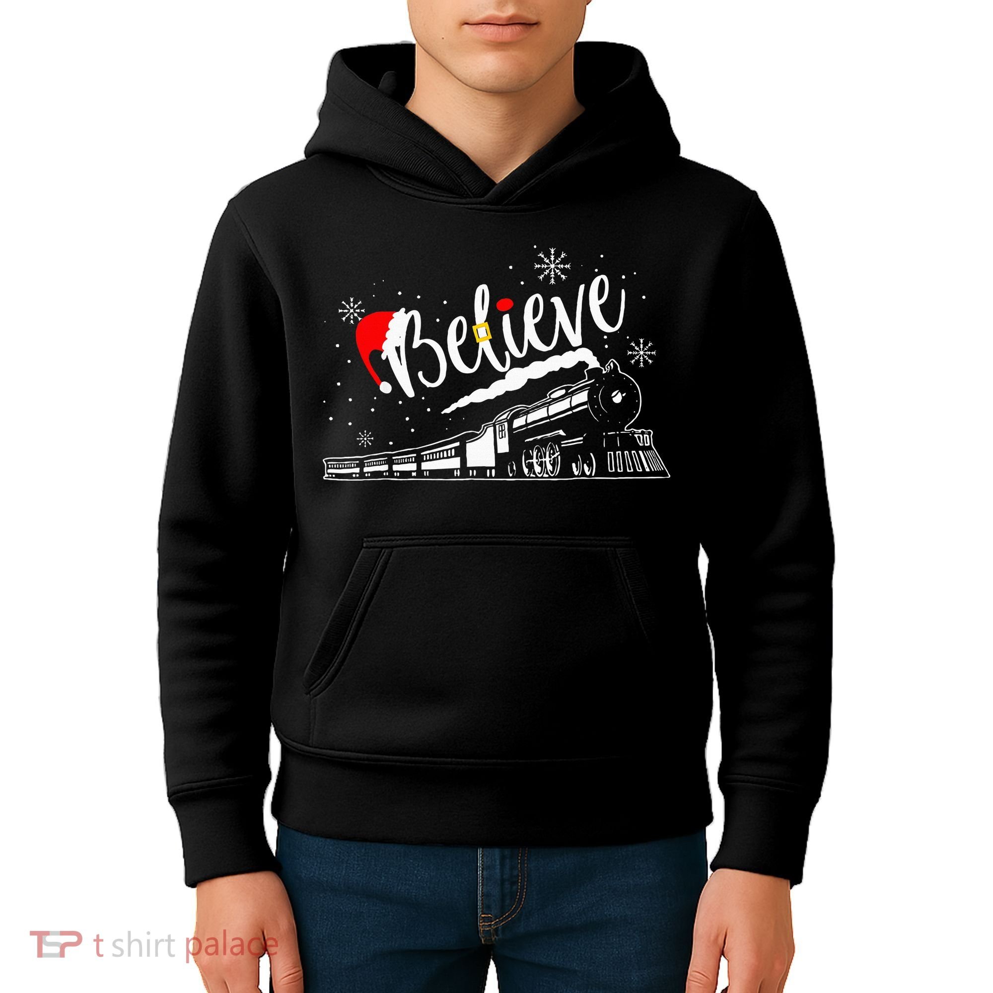 Christmas North P.O.L.E. P.O.L.A.R Express All Abroad Xmas Kids Hoodie