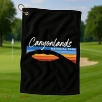 Canyonlands National Park Moab Utah Vacation Retro Ut Golf Towel thumb 1