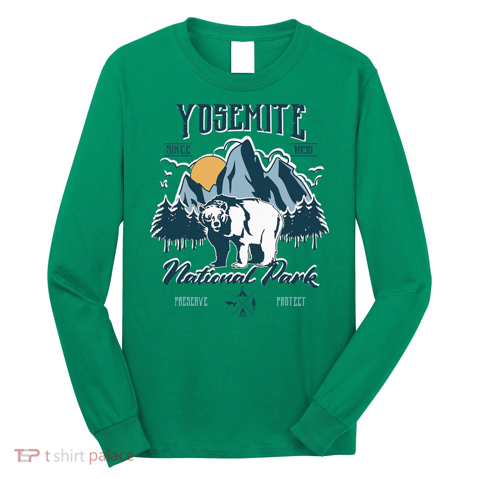 California National Park Yosemite National Park Long Sleeve Shirt