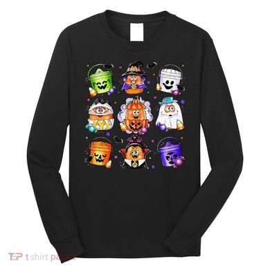 Chicken Nuggets Pumpkin Halloween 90S Vintage Long Sleeve Shirt
