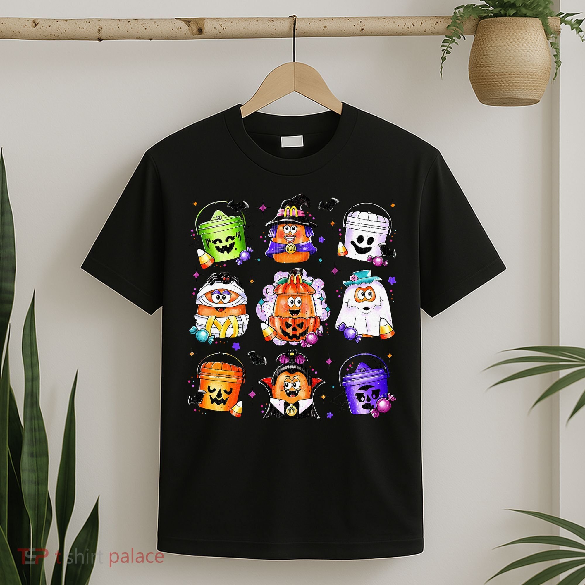 Chicken Nuggets Pumpkin Halloween 90S Vintage T-Shirt