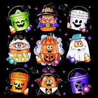 Chicken Nuggets Pumpkin Halloween 90S Vintage T-Shirt thumb 7
