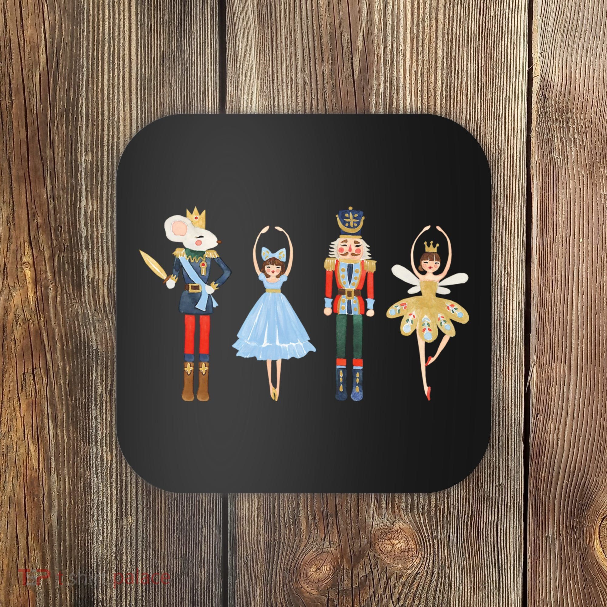 Christmas Nutcracker Rat/Mouse King Soldier Princess Family Coaster