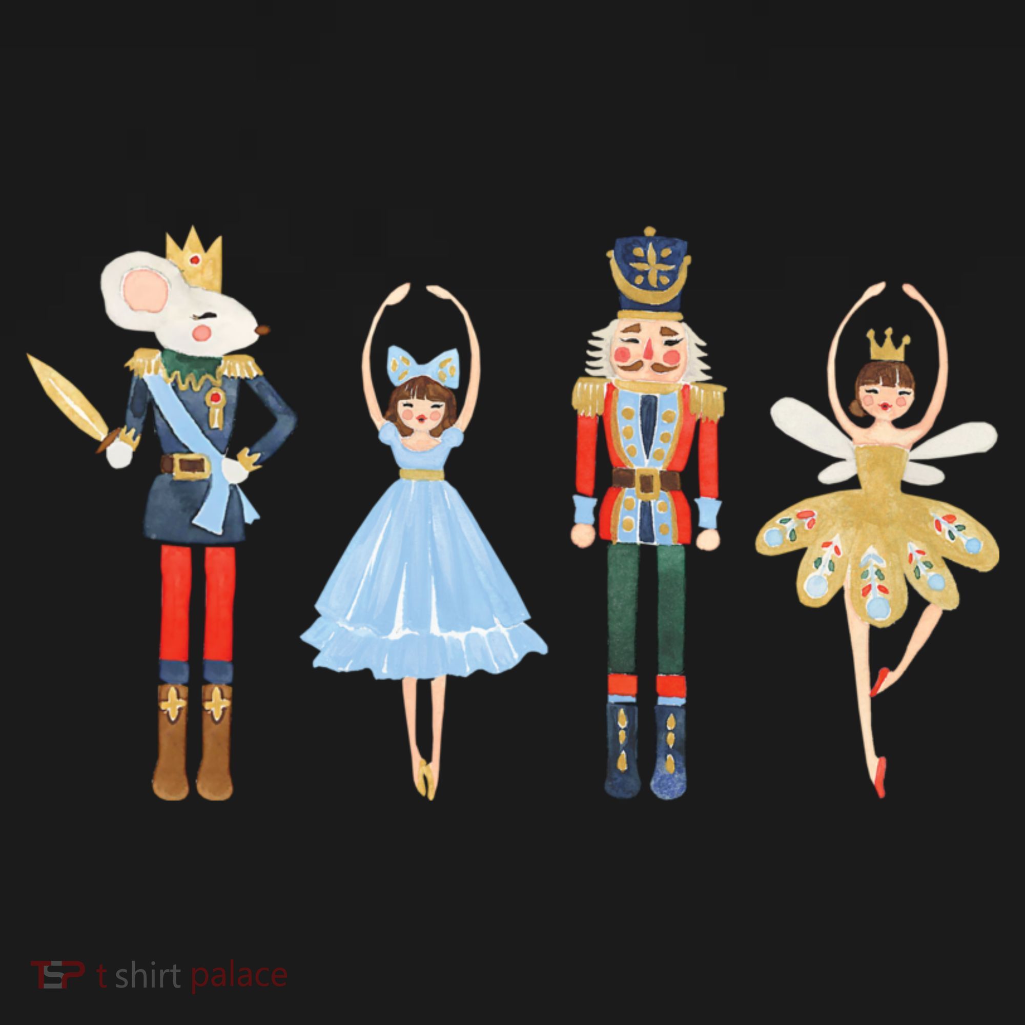 Christmas Nutcracker Rat/Mouse King Soldier Princess Family Women's Tank Top